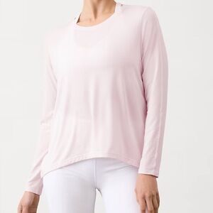 Athleta Women’s Pink Move with Ease Long Sleeve Top XL